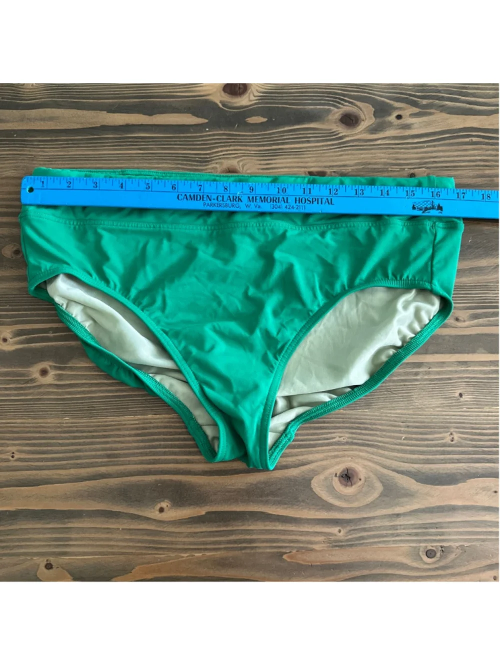 Lands' End Tankini Swimsuit Womens 14 Green Halter 2 Piece Set